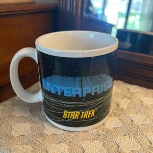 HAMILTON GIFTS Vintage 1991 Star Trek Starship Enterprise Ceramic Coffee Mug GUC
